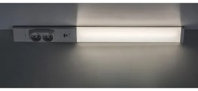 Corp de iluminat LED cu prize pentru corpuri de bucătărie Rabalux 78042 BILAL E LED/18W/230V 4000K 60 cm alb