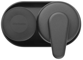Set 2 dozatoare detergent de vase / sapun lichid Brabantia SinkStyle 1008504, 200 ml, Cu strat mineral, Gri