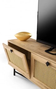 Comoda TV Hapsiyas180 Oak-Negru