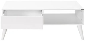 Măsuță de cafea 42x110 cm alb