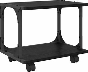 vidaXL Suport pentru imprimantă Stejar Negru 41 x 28 x 33.5 cm