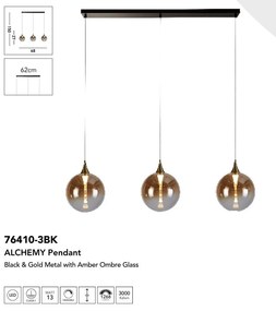 Lustra cu 3 pendule LED design modern minimalist Alchemy