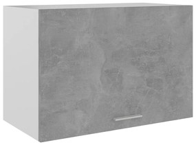 802517 vidaXL Dulap suspendat, gri beton, 60 x 31 x 40 cm, lemn prelucrat