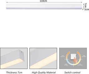 Brilagi - SLEEKLINE Plafonieră LED pentru baie LED/40W/230V alb IP44