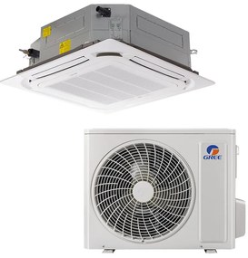Aparat aer conditionat caseta Gree GUD100T1 + GUD100W1/NhA-S, 34000 BTU, 74 m², A++, R-32, Alb