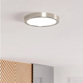 Eglo 901316 - Plafonieră LED FUEVA, 11,5 W, 230 V, 2700/4000/6500 K, Ø21,1 cm, crom