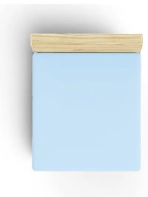 Cearceaf albastru deschis din bumbac cu elastic 140x200 cm – Mijolnir