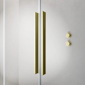 Paravan cada glisant, 170x150 cm, auriu periat, orientare stanga, Radaway Furo Stanga
