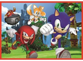 Puzzle Trefl Sonic Călătorie în aventură, 4în1(35, 48, 54, 70 bucăți)