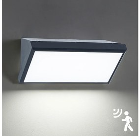 Aplică LED de exterior cu senzor Brilagi TRIANGLE LED/20W/230V IP65