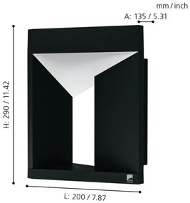 Eglo 98748 - Aplica de exterior NEMBRO LED/10W/230V IP54
