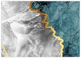 Tablou pe sticlă - Marmură (70x50 cm)