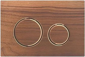 Clapeta de actionare Geberit Sigma21 nuc american/inel rose gold