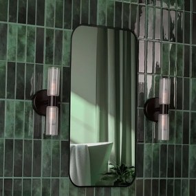 Där Lighting BOL0922 - Aplica de perete pentru baie BOLTON 2xG9/5W/230V IP44 neagră
