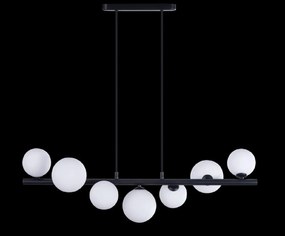 Lustra suspendata design modern SYBILLA 7 black