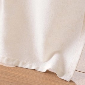 Draperie albă-maro din amestec de iută 140x240 cm Cirrus – douceur d'intérieur