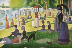 Artă imprimată A Sunday on La Grande Jatte (Traditional Vintage Landscape) - Georges Seurat, (40 x 26.7 cm)
