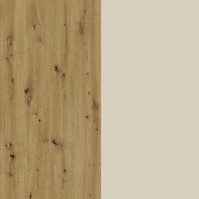 Set haaus V9, Pat 200 x 140 cm, Stejar Artisan/Argila