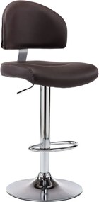 vidaXL Scaun de bar, maro, piele ecologică