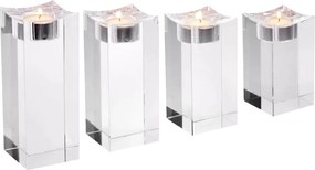 Set de 4 suporturi pentru lumanari Giancarlo high