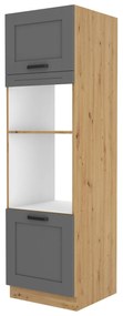 Dulap de bucătărie pentru alimente Lucid 60 DPM 210 2F (Stejar artisan + dustgrey). 1045615