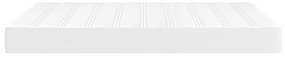 Saltea de pat cu arcuri, alb, 140x190x20 cm, piele ecologica Alb, 140 x 190 cm