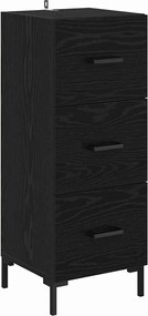 vidaXL Bufet cu sertar Stejar Negru 34,5 x 34 x 90 cm Lemn compozit