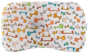 Perna ortopedica Baby pentru nou nascuti 8-24 luni | Multicolora cu animalute | impotriva plagiocefaliei