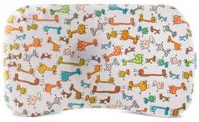 Perna ortopedica Baby pentru nou nascuti 8-24 luni | Multicolora cu animalute | impotriva plagiocefaliei