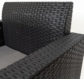 Scaun de grădină din plastic Nero, grafit