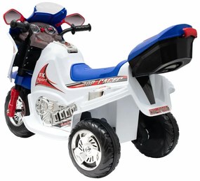 Motocicletă electrică Baby Mix Baby Racer, alb