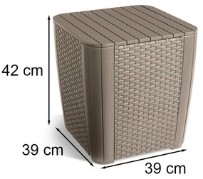 Masă de grădină din plastic Luzon pentru cappuccino