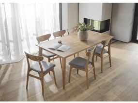 Scaune de dining în culoare naturală 2 buc. Rodham - Rowico