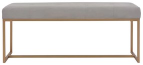 247563 vidaXL Bancă, gri, 120 cm, catifea
