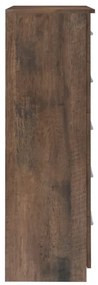 Comoda cu sertare, stejar afumat, 71x35x108 cm, PAL Stejar afumat