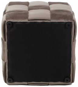 Taburet Casel velvet bej inchis Tap.251