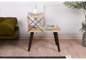 Noptieră CROSS 55x50 cm maro