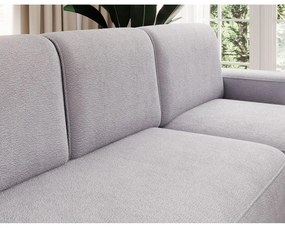 Colțar gri deschis extensibil/cu spațiu de depozitare cu tapițerie din chenille (cu colț pe partea dreaptă/cu șezlong) Aurumm – ELTAP