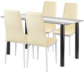 Norman 4+1 set de sufragerie bej