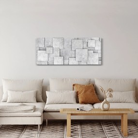 Tablou - Abstracție cu faianță de beton (120x50 cm)