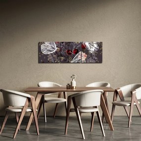 Tablou - Fluture (cu ceas) (90x30 cm)
