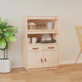 vidaXL Dulap înalt, 67x40x108,5 cm, lemn masiv de pin