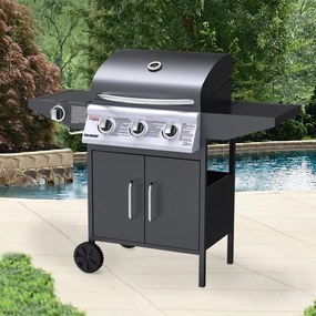 Grătar BBQ pe gaz cu arzător lateral Avenberg COLORADO