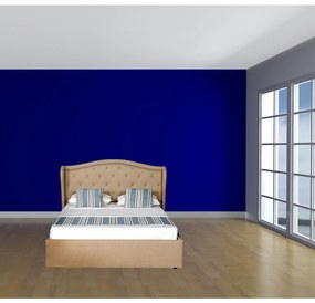 PAT CATIFEA CU SOMIERA RABATABILA SI TABLIE INCLUSA CHARM, 160X200X130 (160X200) CM, SPATIU DEPOZITARE, CULOARE CREM