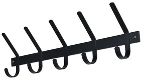 Cuier de perete negru din metal 70 cm Dexter – Spinder Design