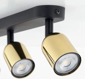 Spot LED RGBW reglabil TOP 3xGU10/6,5W/230V 2700-6500K negru/auriu