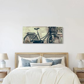 Tablou - Bicicleta de epocă cu flori (120x50 cm)