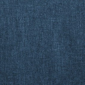 Scaune de masa pivotante, 2 buc., albastru, textil 2, Albastru