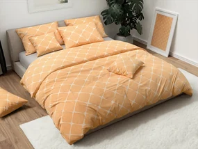 Lenjerie de pat din bumbac ARMINA culoare piersica Dimensiune lenjerie de pat: 70 x 90 cm | 140 x 200 cm