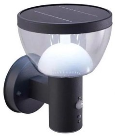 Aplică LED solară de exterior cu senzor LARIX LED/3W/3,7V IP44